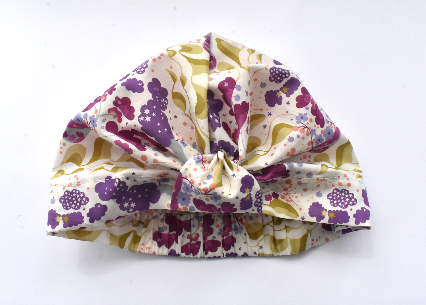 Salty Sea Knot - Swimming Cap Topper - Swim Turban - Mini Mim Earth and Celestial print