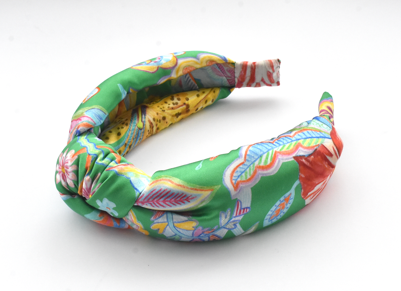 Luxury Silk Knot Alice band - Liberty of London Artist Gardens of Reverie Silk Satin