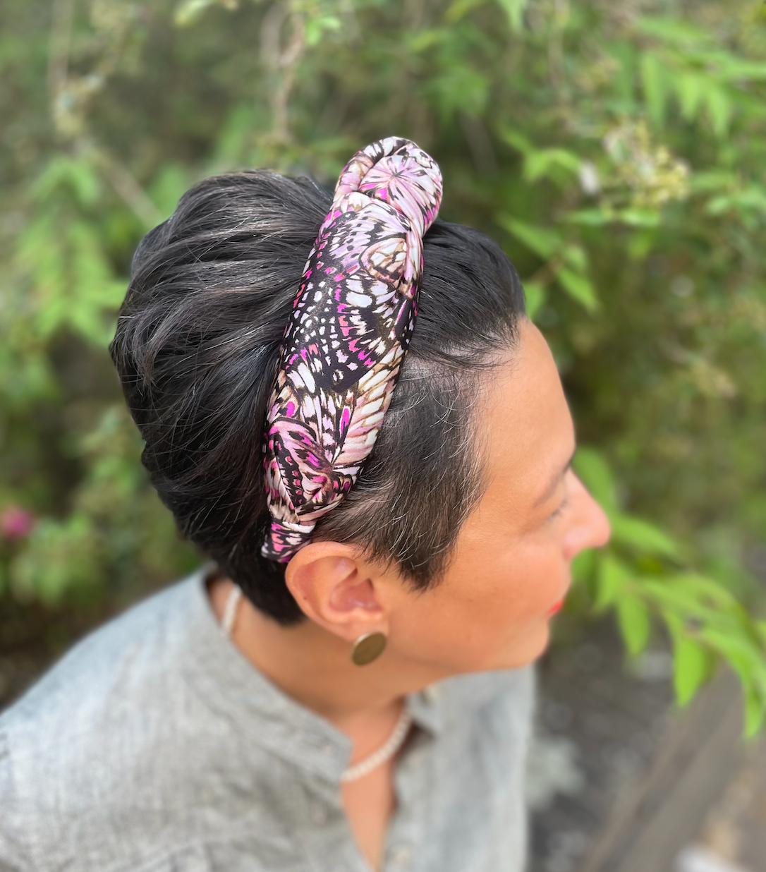 Knot Alice band - Liberty of London Kaleidoscope in Pink