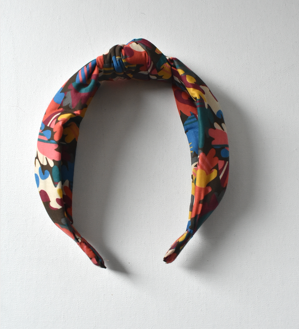 Classic Knot head band - Liberty of London Autumn Fall print
