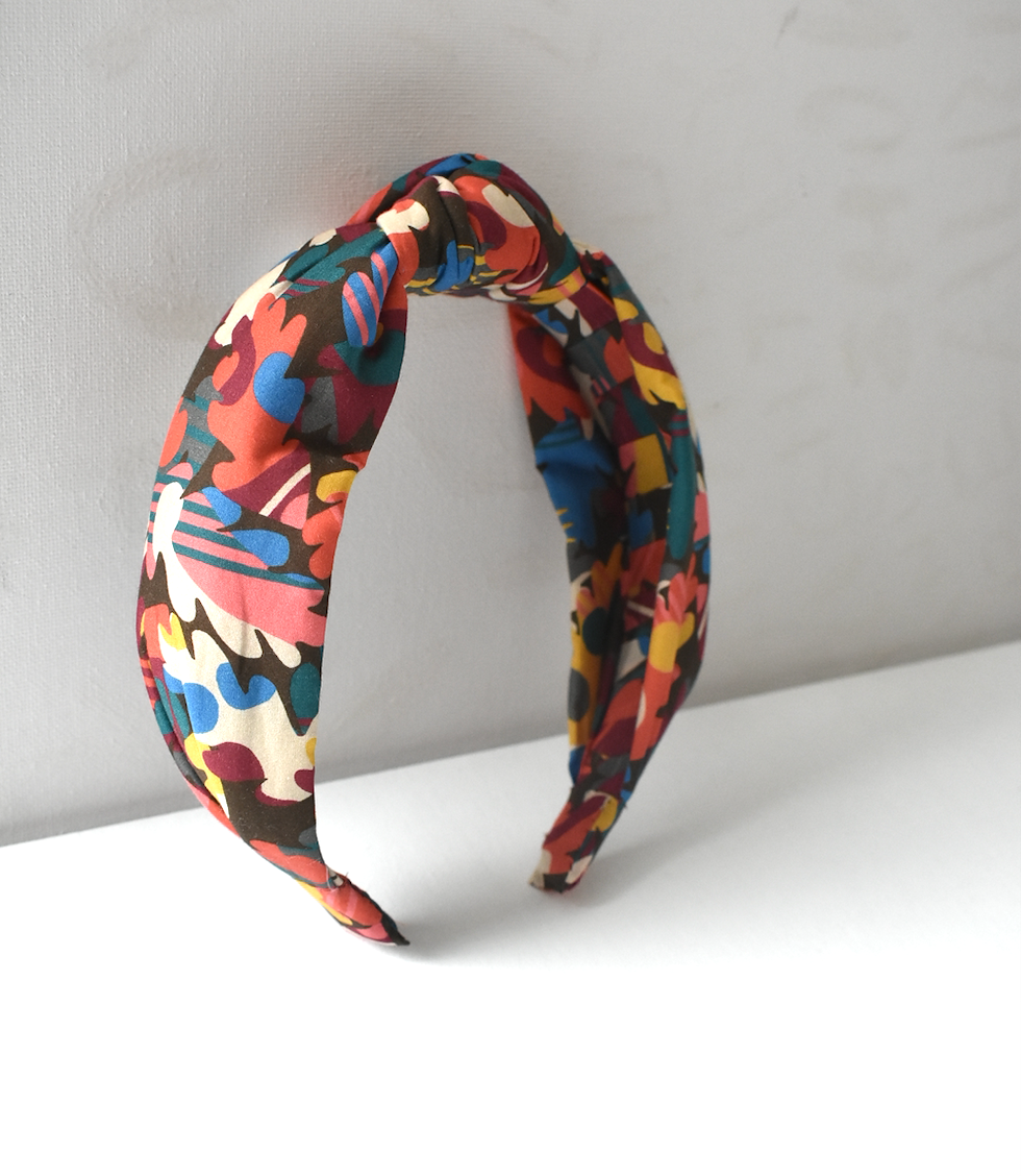 Classic Knot head band - Liberty of London Autumn Fall print