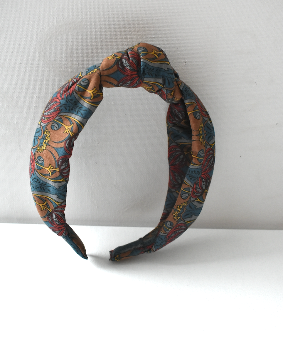 Classic Knot head band - Vintage Liberty of London William Morris print