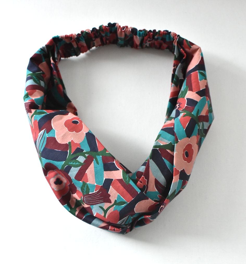 Twisted Turban Headband - Liberty of London Vintage Bloomsbury Floral print