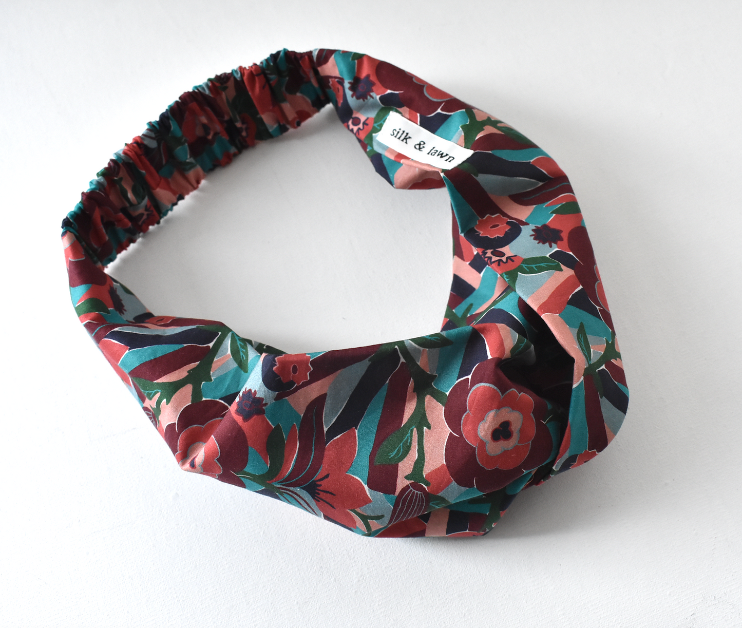 Twisted Turban Headband - Liberty of London Vintage Bloomsbury Floral print