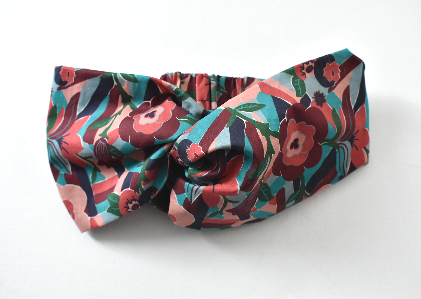 Twisted Turban Headband - Liberty of London Vintage Bloomsbury Floral print