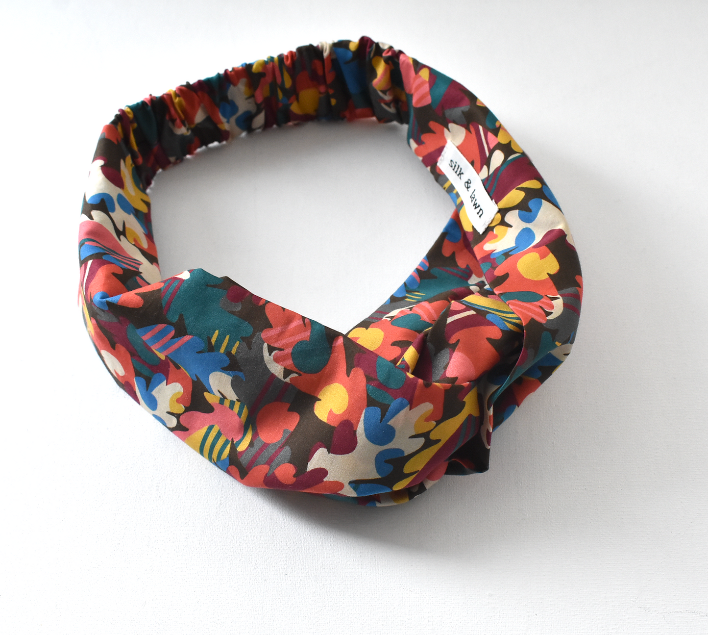 Twisted Turban Headband - Liberty of London Autumn Fall print