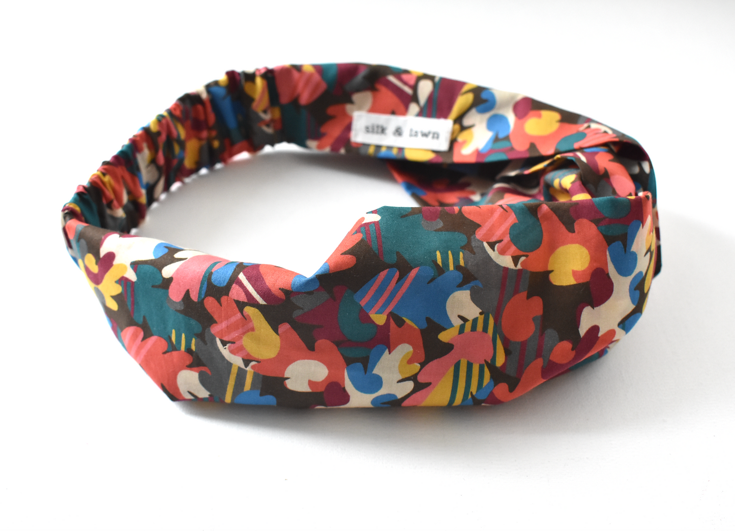 Twisted Turban Headband - Liberty of London Autumn Fall print