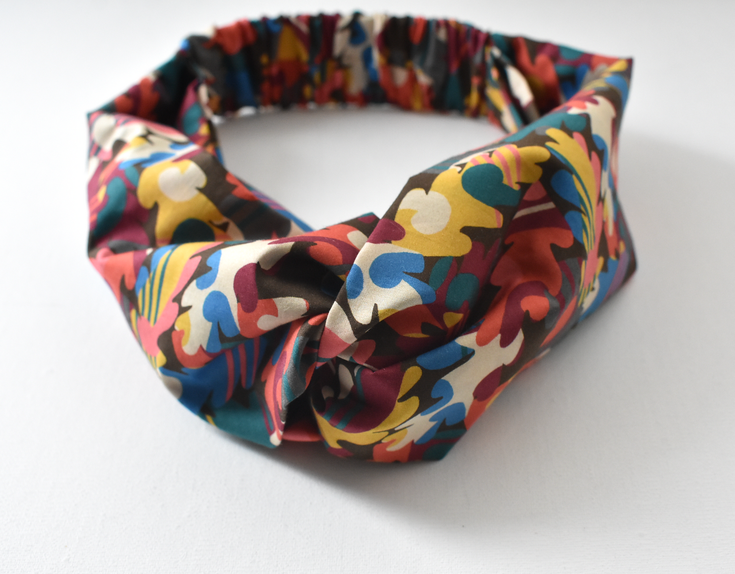 Twisted Turban Headband - Liberty of London Autumn Fall print