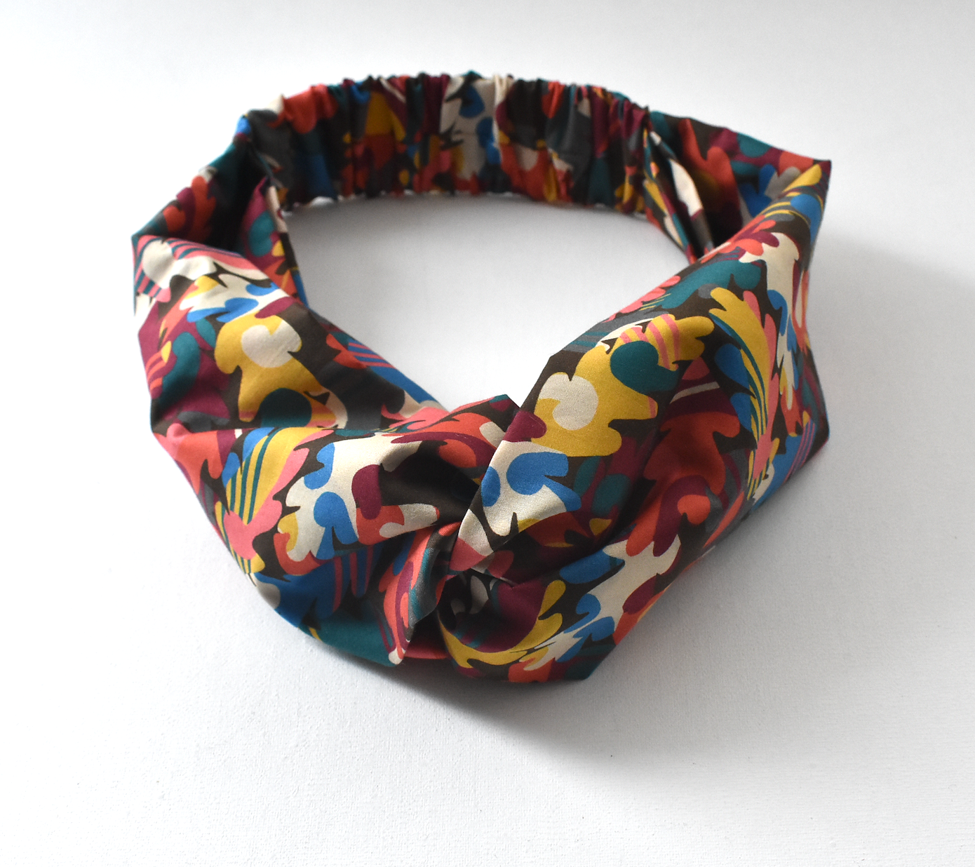 Twisted Turban Headband - Liberty of London Autumn Fall print