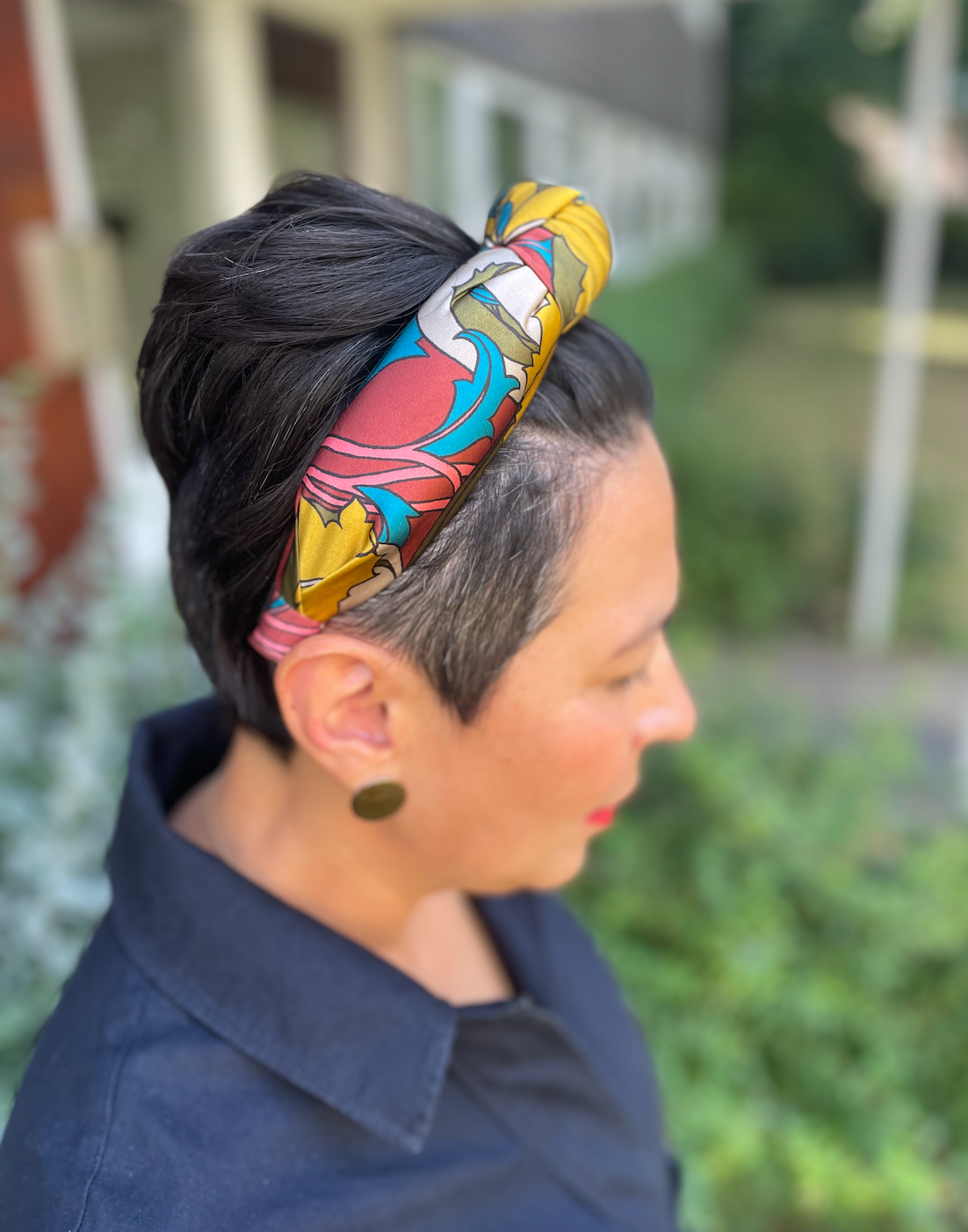 Luxury Silk Knot Alice band - Liberty of London Eustacia Silk Satin