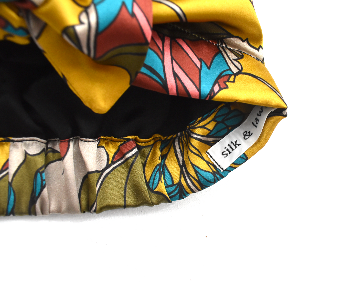 Luxury Silk Turban & Head wrap - Liberty of London Artist Eustacia printed silk satin
