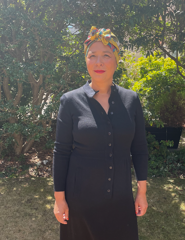 Luxury Silk Turban & Head wrap - Liberty of London Artist Eustacia printed silk satin