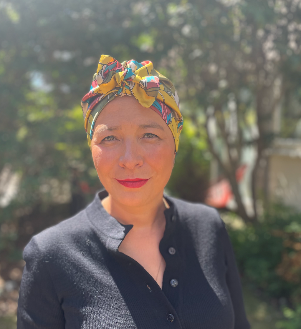 Luxury Silk Turban & Head wrap - Liberty of London Artist Eustacia printed silk satin