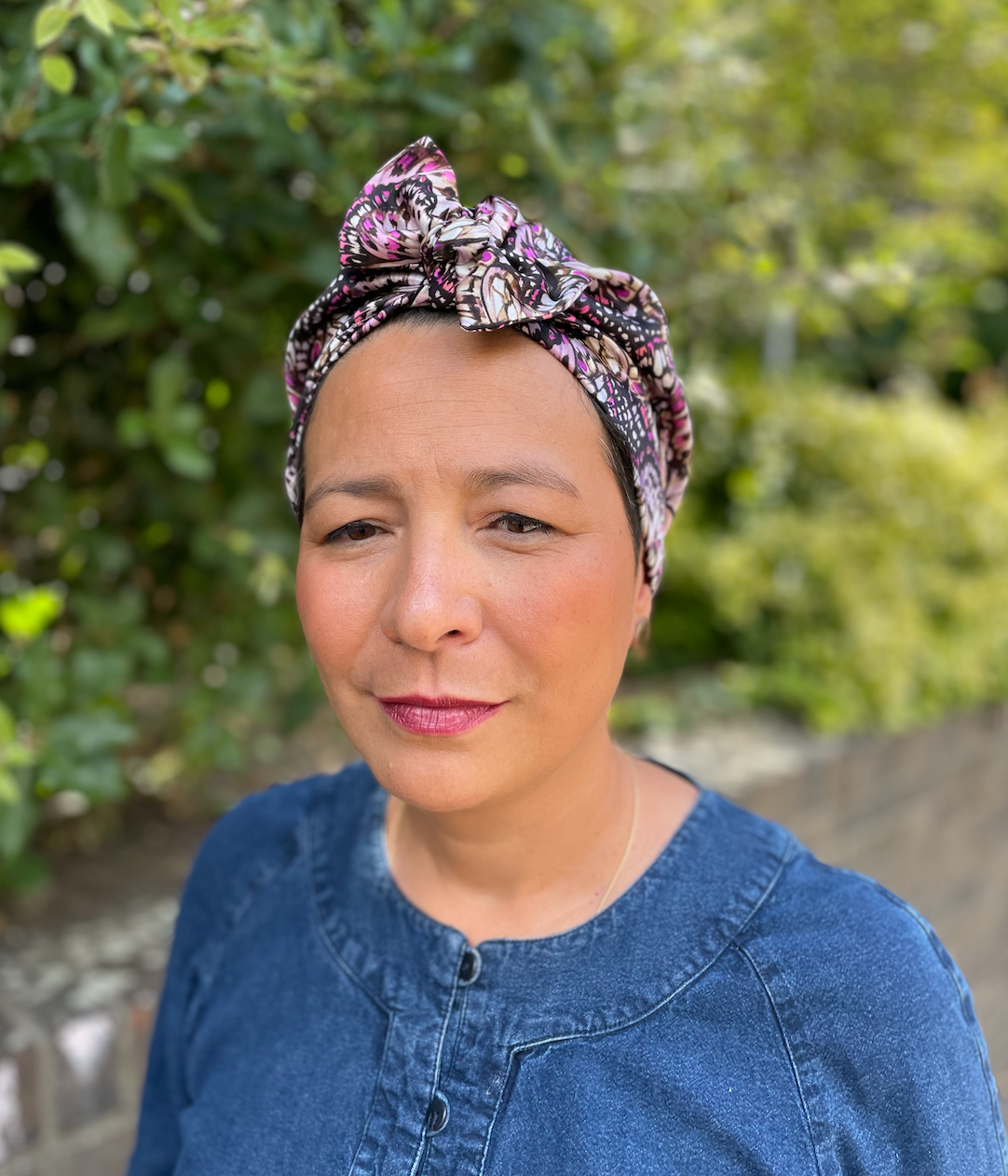 Ladies Turban & Head wrap - Liberty of London Kaleidoscope in Pink