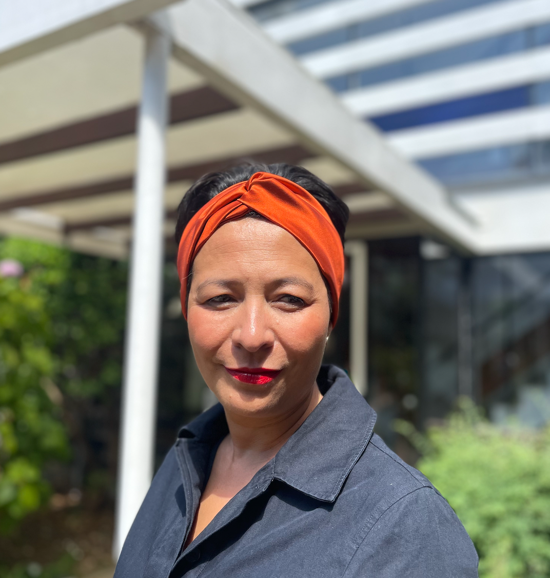Silk Twisted Turban hairband and neck scarf in Burnt Rust Orange Mulberry Silk - 100% pure silk satin