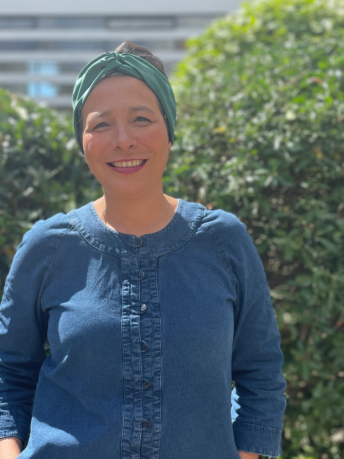 Silk Twisted Turban hairband and neck scarf in Racing Green Mulberry Silk - 100% pure silk satin