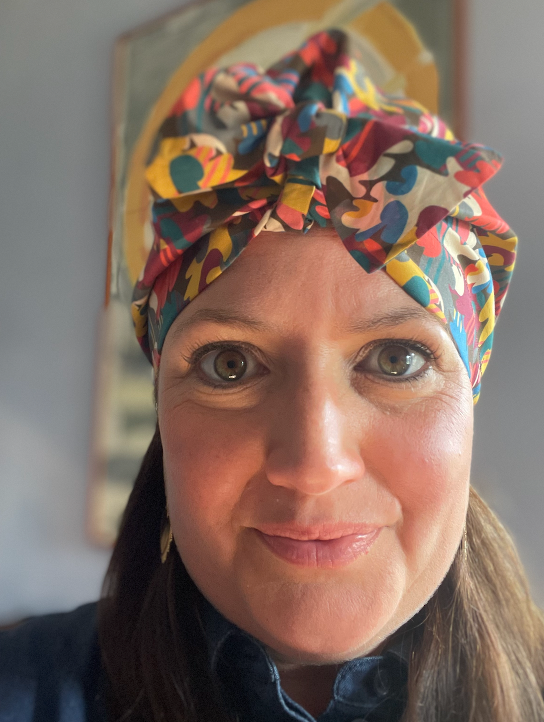 Ladies Turban Hat - Liberty of London Autumn Fall print