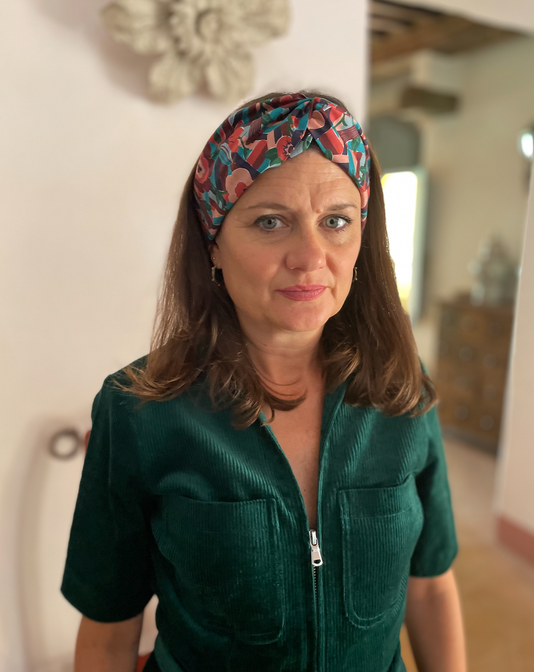 Twisted Turban Headband - Liberty of London Vintage Bloomsbury Floral print