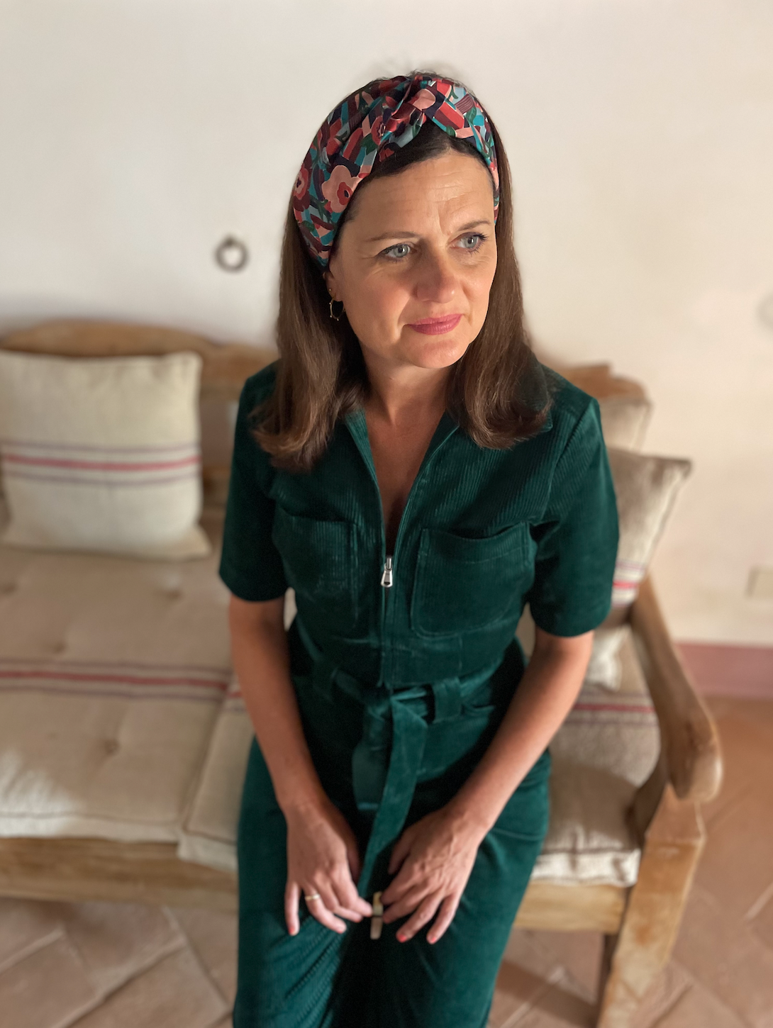 Twisted Turban Headband - Liberty of London Vintage Bloomsbury Floral print