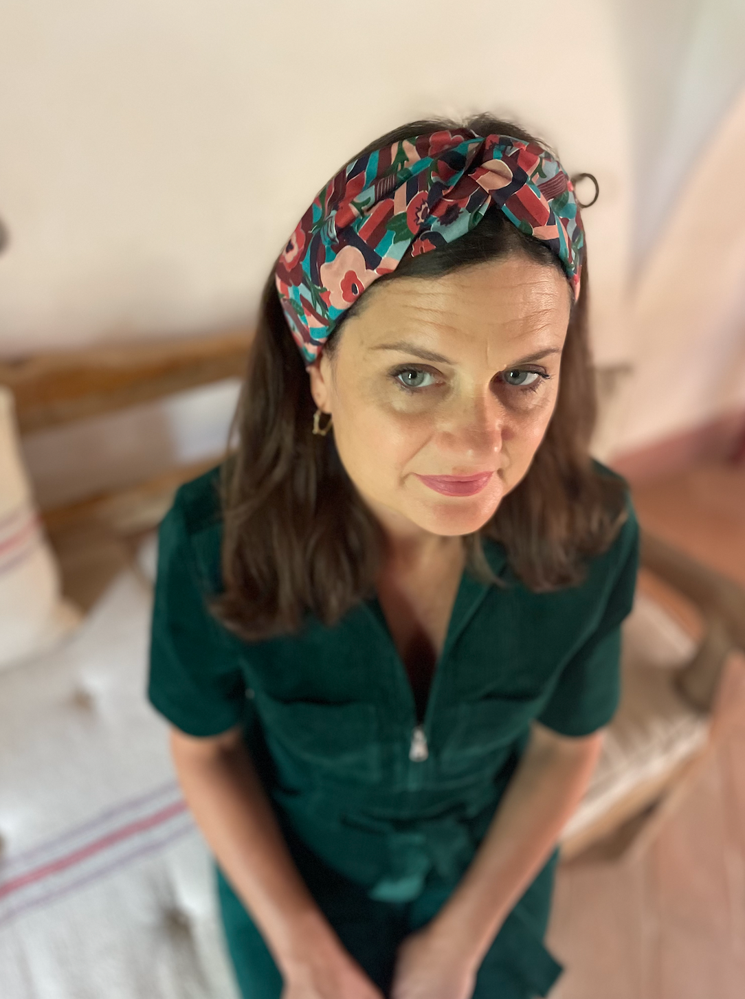 Twisted Turban Headband - Liberty of London Vintage Bloomsbury Floral print