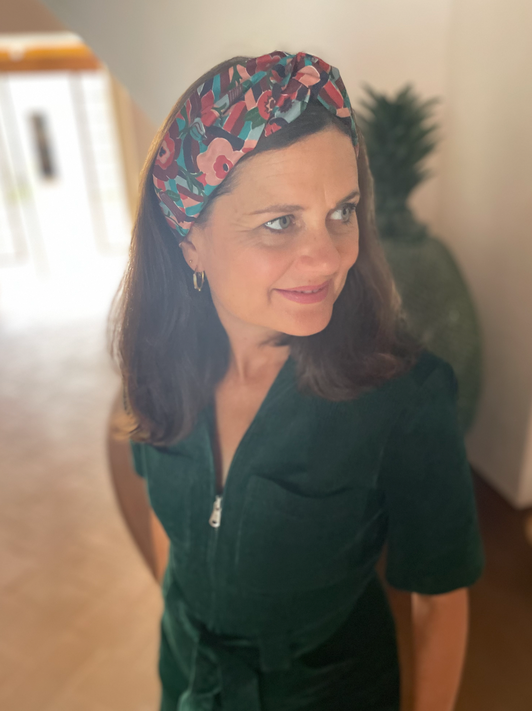 Twisted Turban Headband - Liberty of London Vintage Bloomsbury Floral print