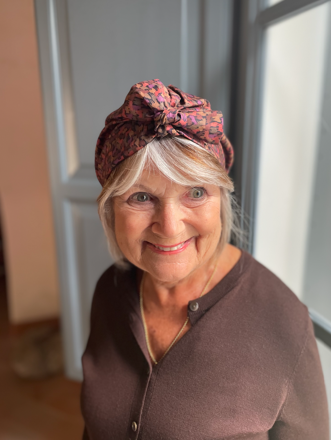 Ladies Turban Hat - Liberty of London Kussman print