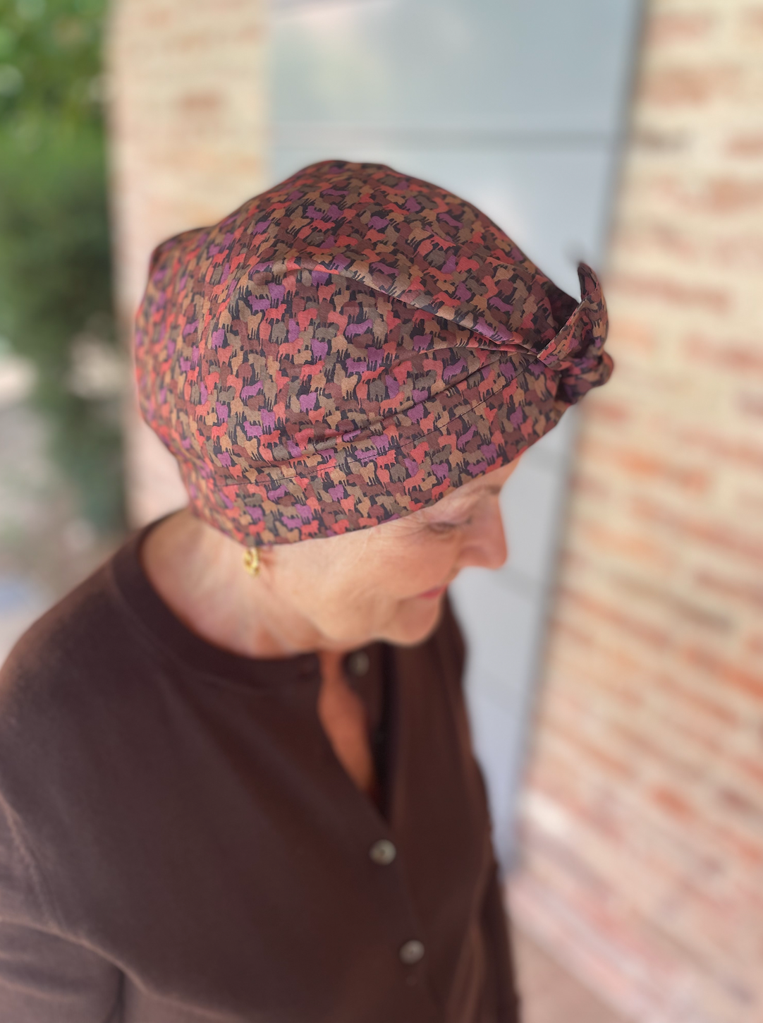 Ladies Turban Hat - Liberty of London Kussman print