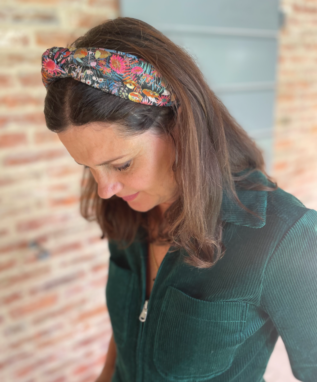 Classic Knot head band - Liberty of London Faria Flowers print