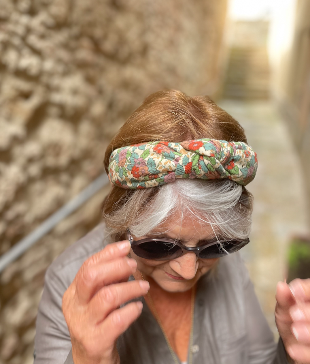 Alice headband - Liberty of London Vintage Lantana Floral print