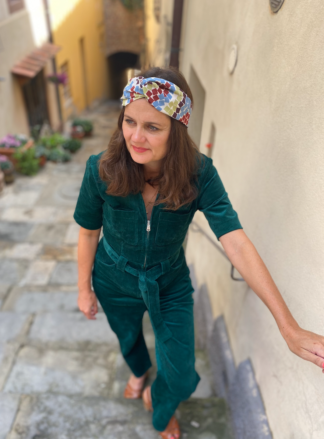 Twisted Turban Headband - Liberty of London Winter print