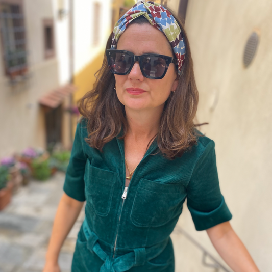 Twisted Turban Headband - Liberty of London Winter print