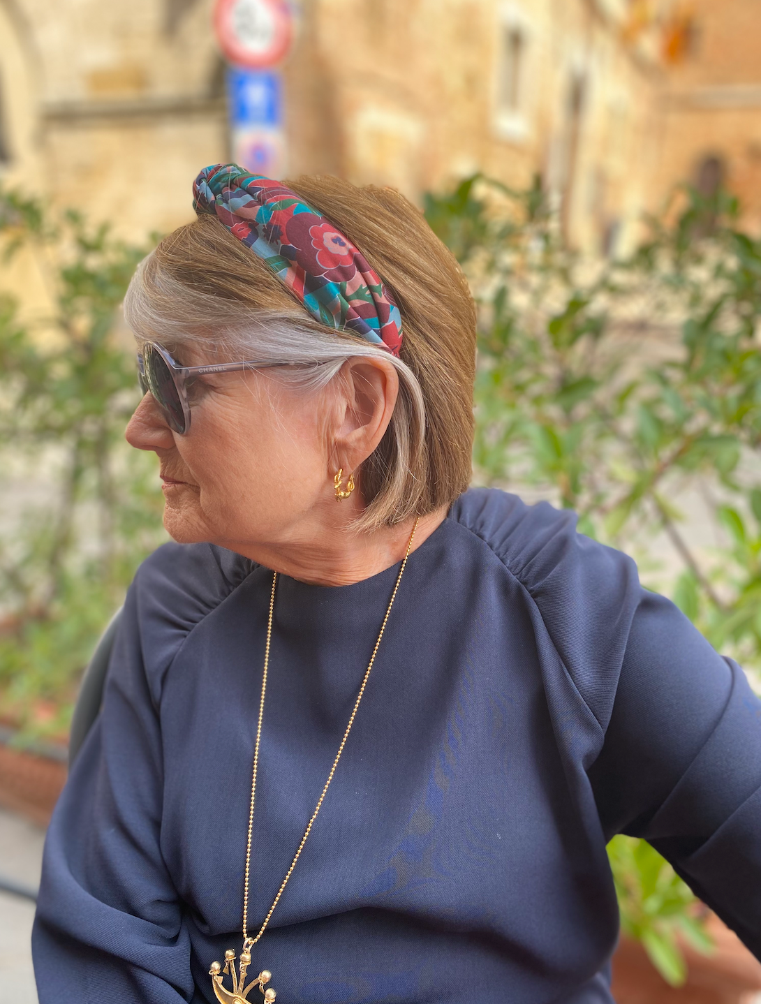 Classic Knot head band - Liberty of London Vintage Bloomsbury print