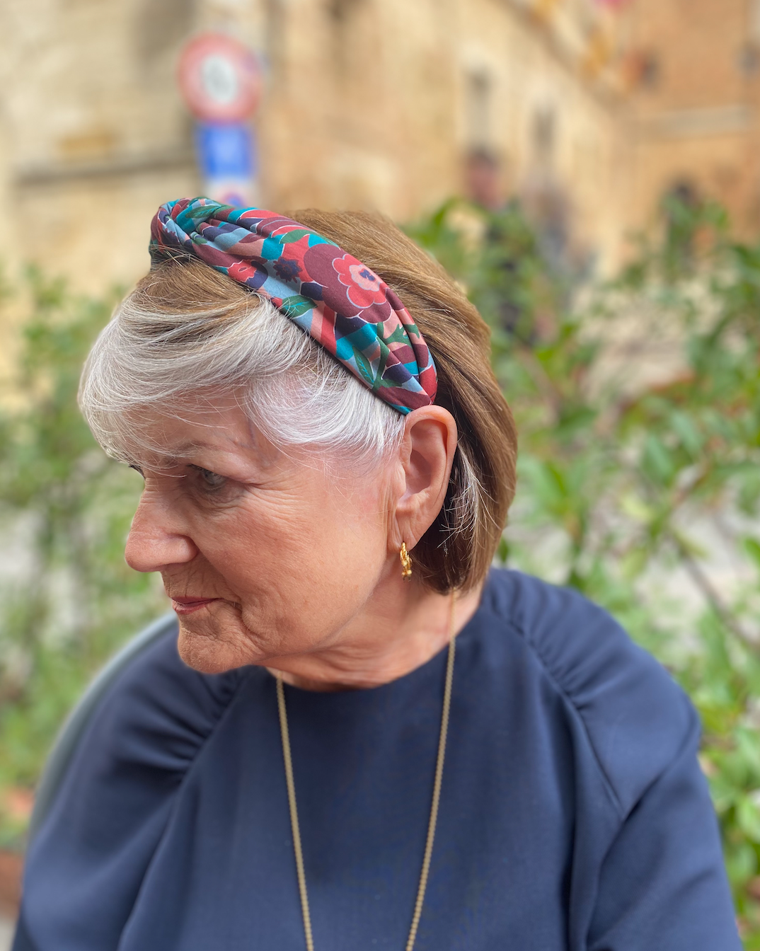 Classic Knot head band - Liberty of London Vintage Bloomsbury print
