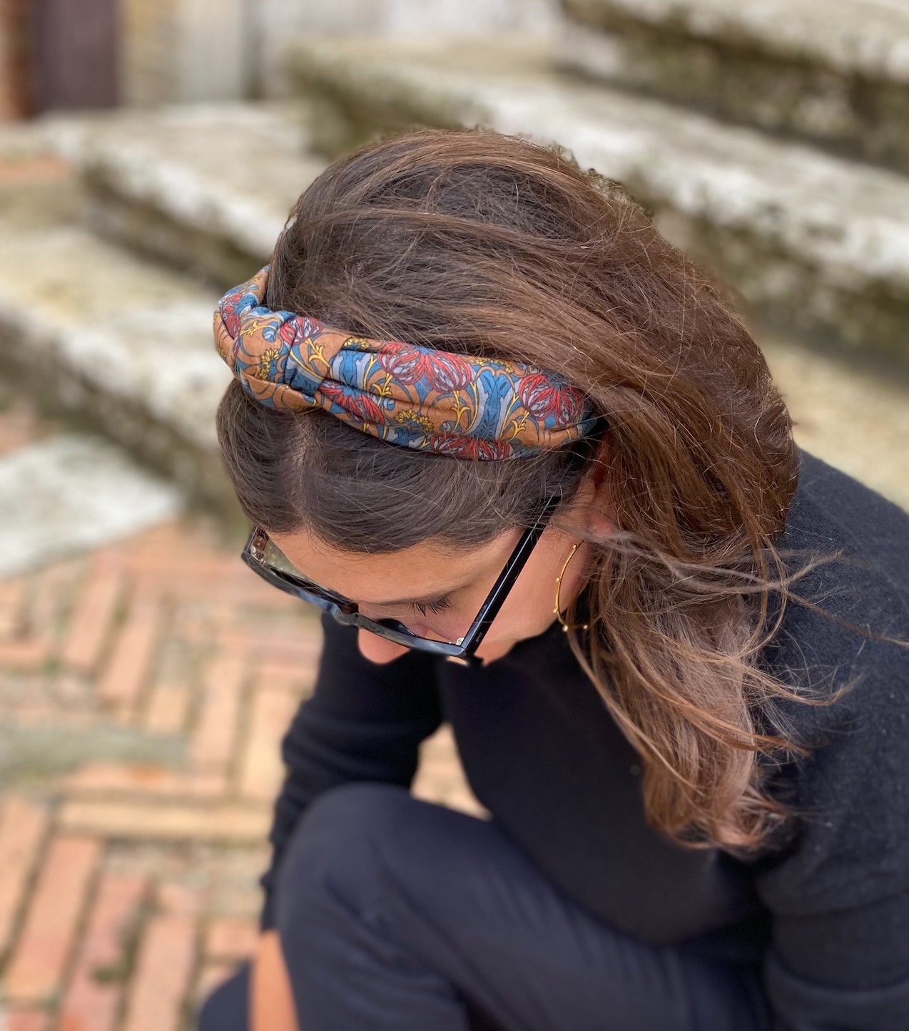 Classic Knot head band - Vintage Liberty of London William Morris print