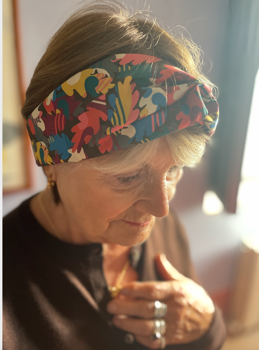 Twisted Turban Headband - Liberty of London Autumn Fall print