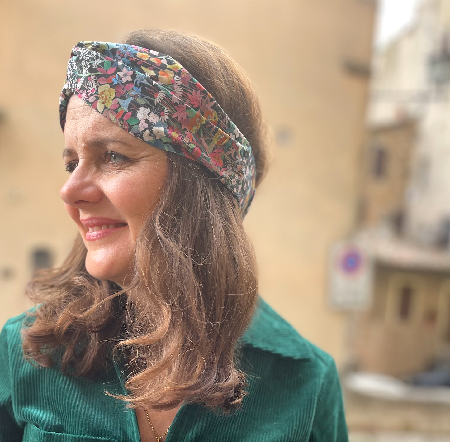 Twisted Turban Headband - Liberty of London Faria Flowers print