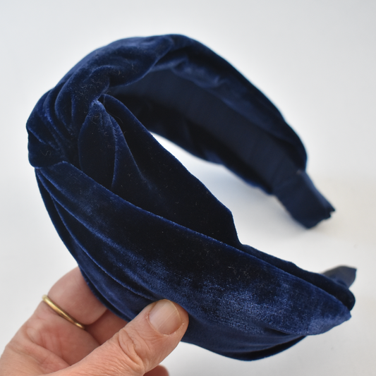 Luxury Velvet Twist Alice Headband - Silk Velvet In Various Colours