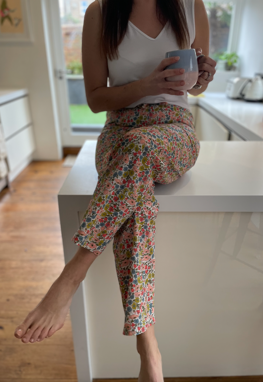Classic Pyjama bottoms - Liberty London Poppy & Daisy in pink