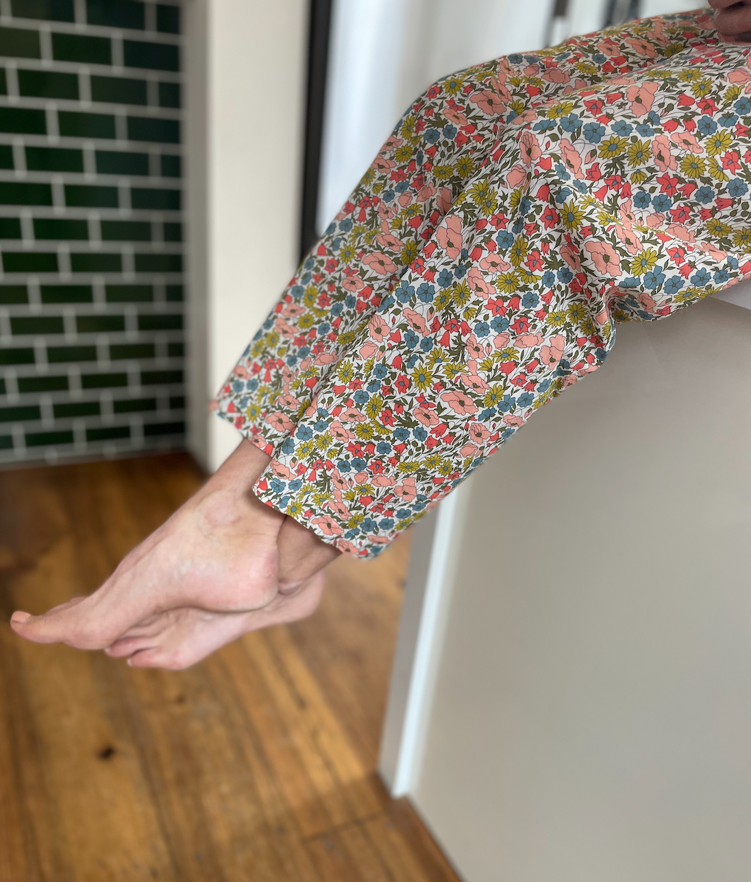 Classic Pyjama bottoms - Liberty London Poppy & Daisy in pink