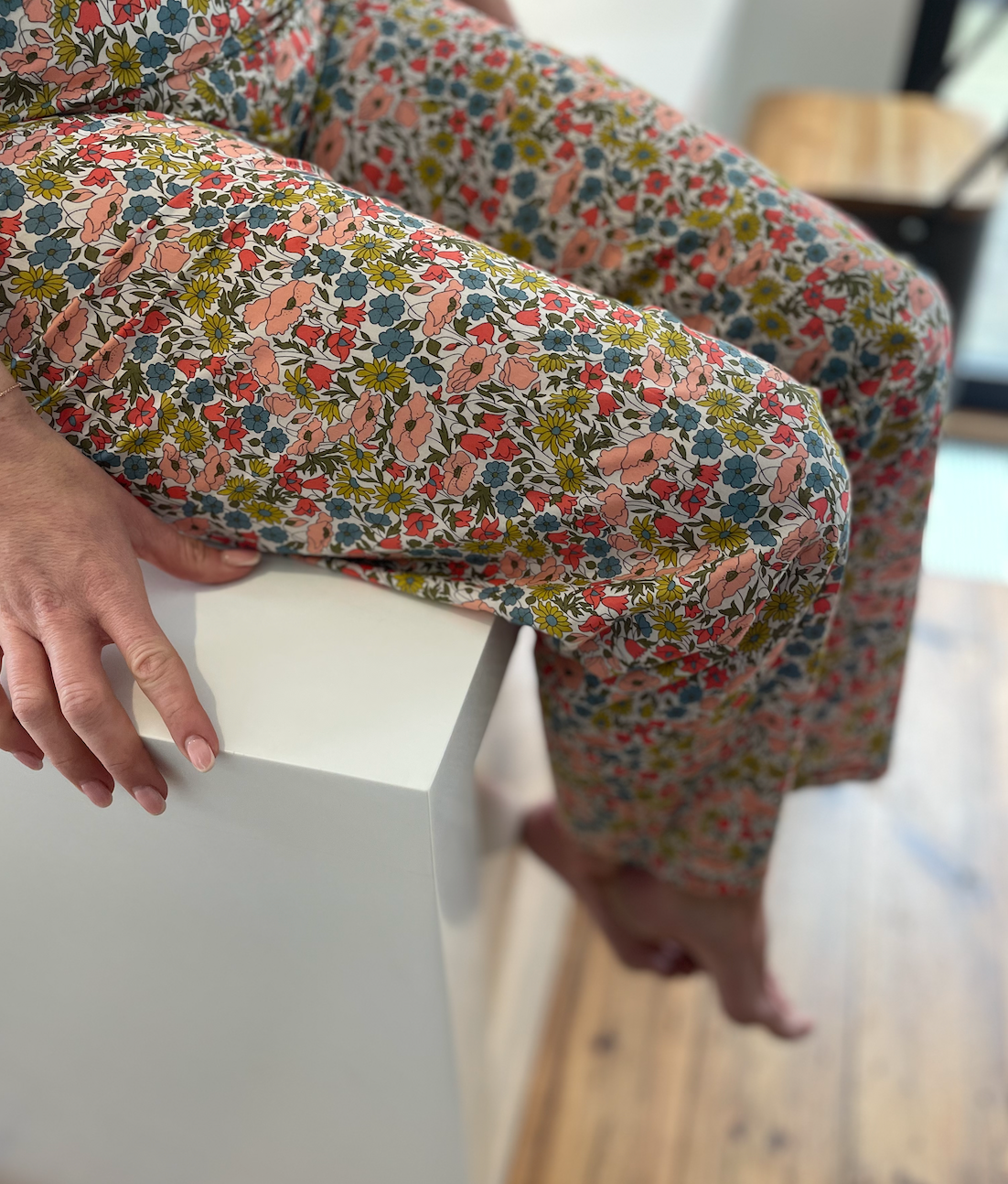 Classic Pyjama bottoms - Liberty London Poppy & Daisy in pink