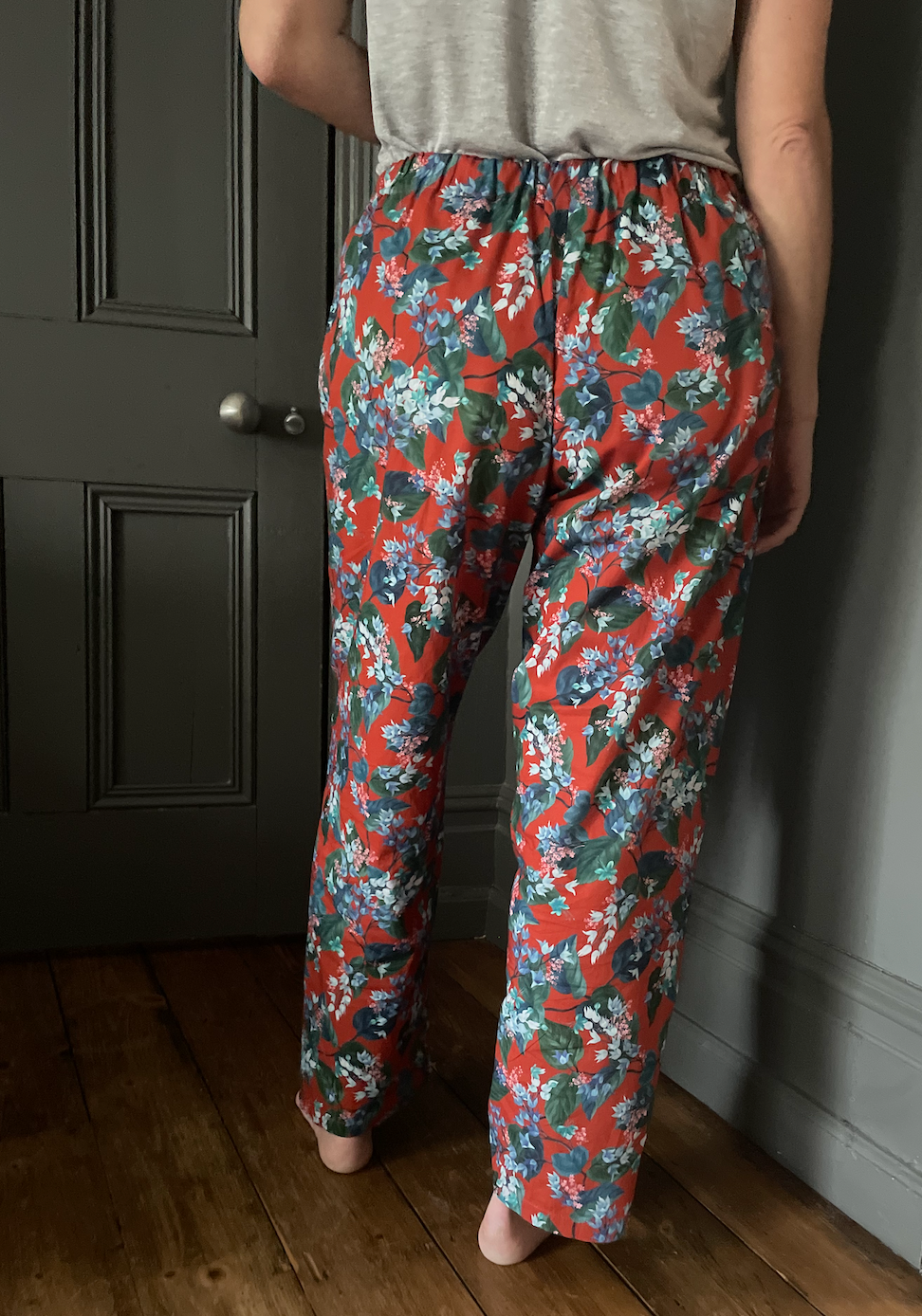 Classic Pyjama bottoms - Liberty London - red floral print