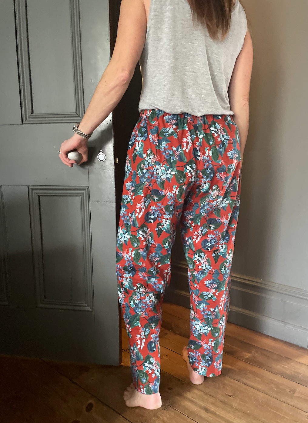 Classic Pyjama bottoms - Liberty London - red floral print