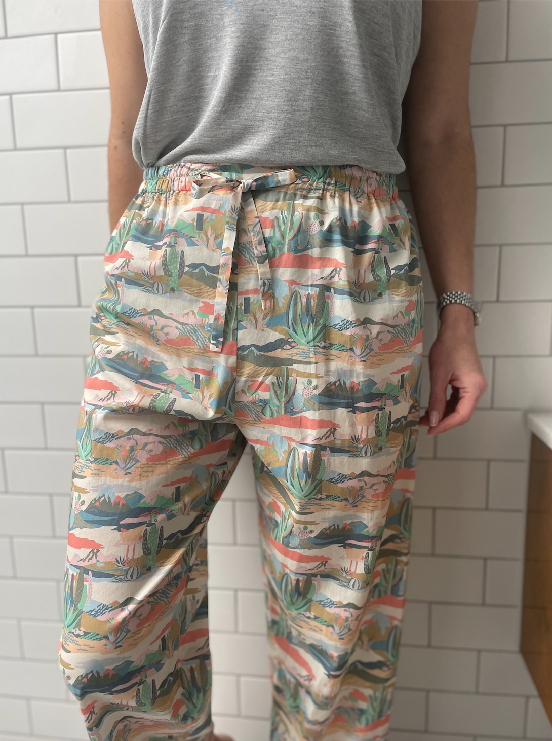 Classic Pyjama bottoms - Liberty London - cactus print