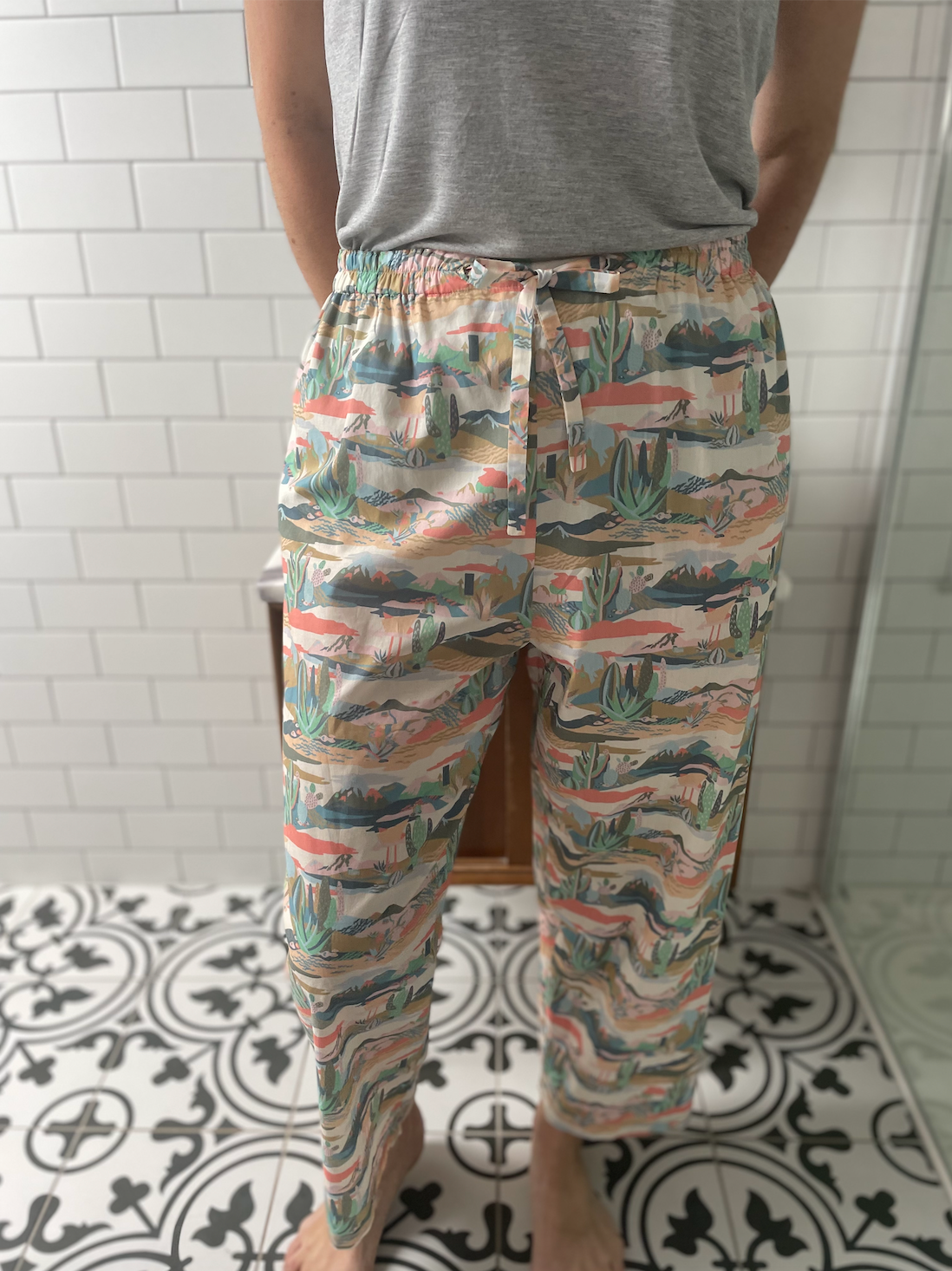 Classic Pyjama bottoms - Liberty London - cactus print