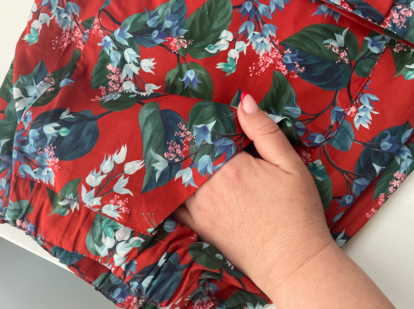 Classic Pyjama bottoms - Liberty London - red floral print