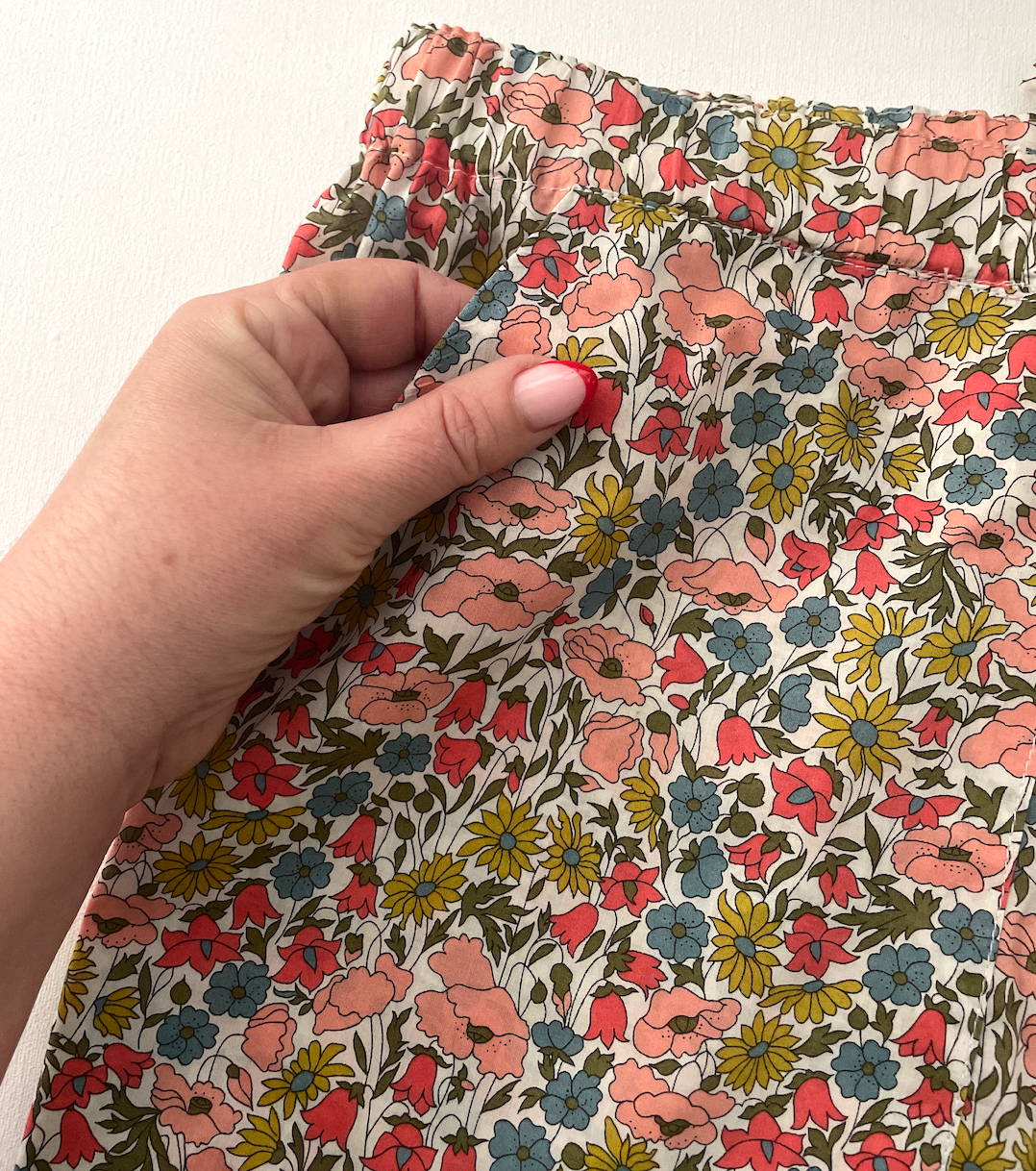 Classic Pyjama bottoms - Liberty London Poppy & Daisy in pink