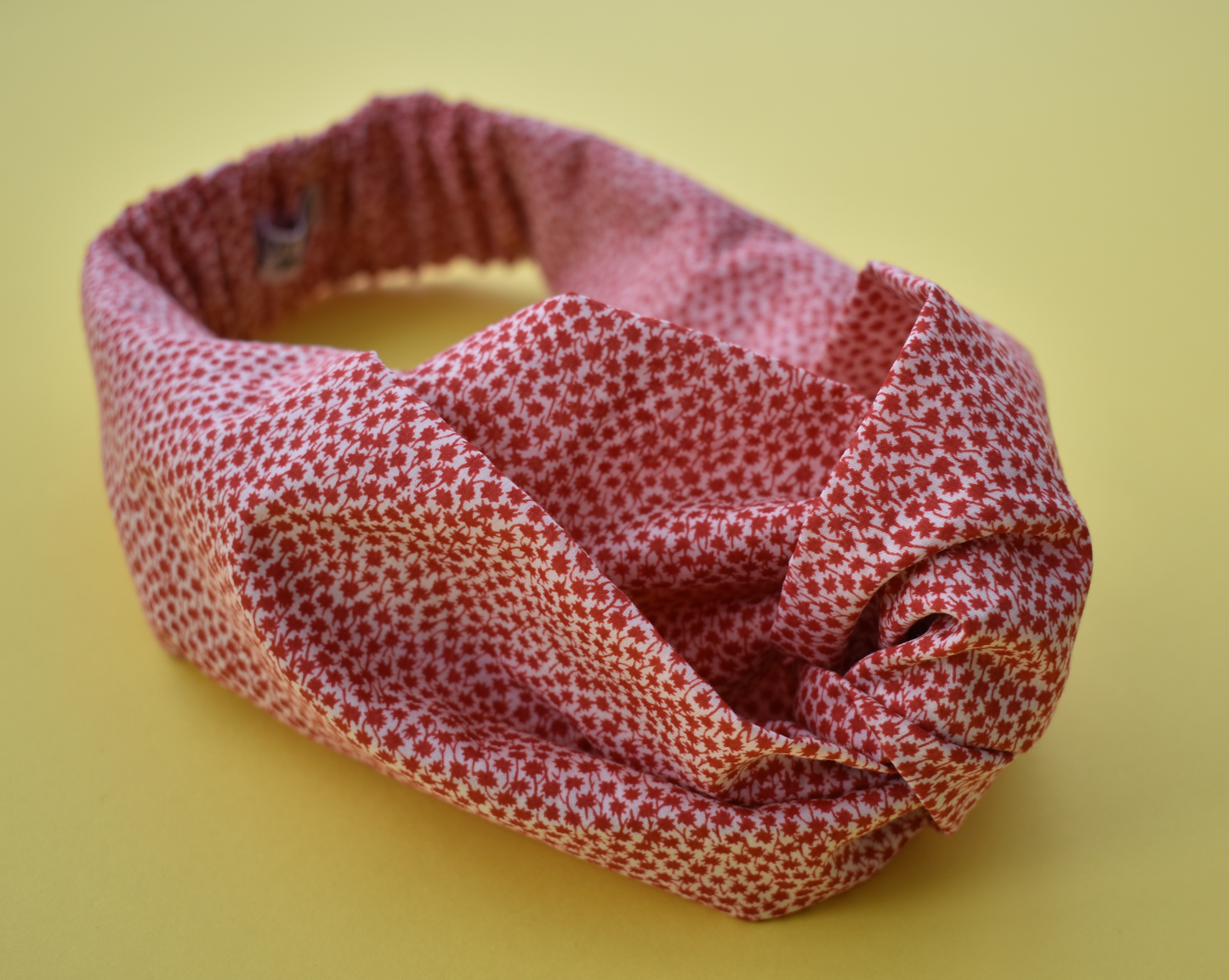 Red and White Floral Twisted Turban hairband and neck scarf - Tot Knots of Brighton