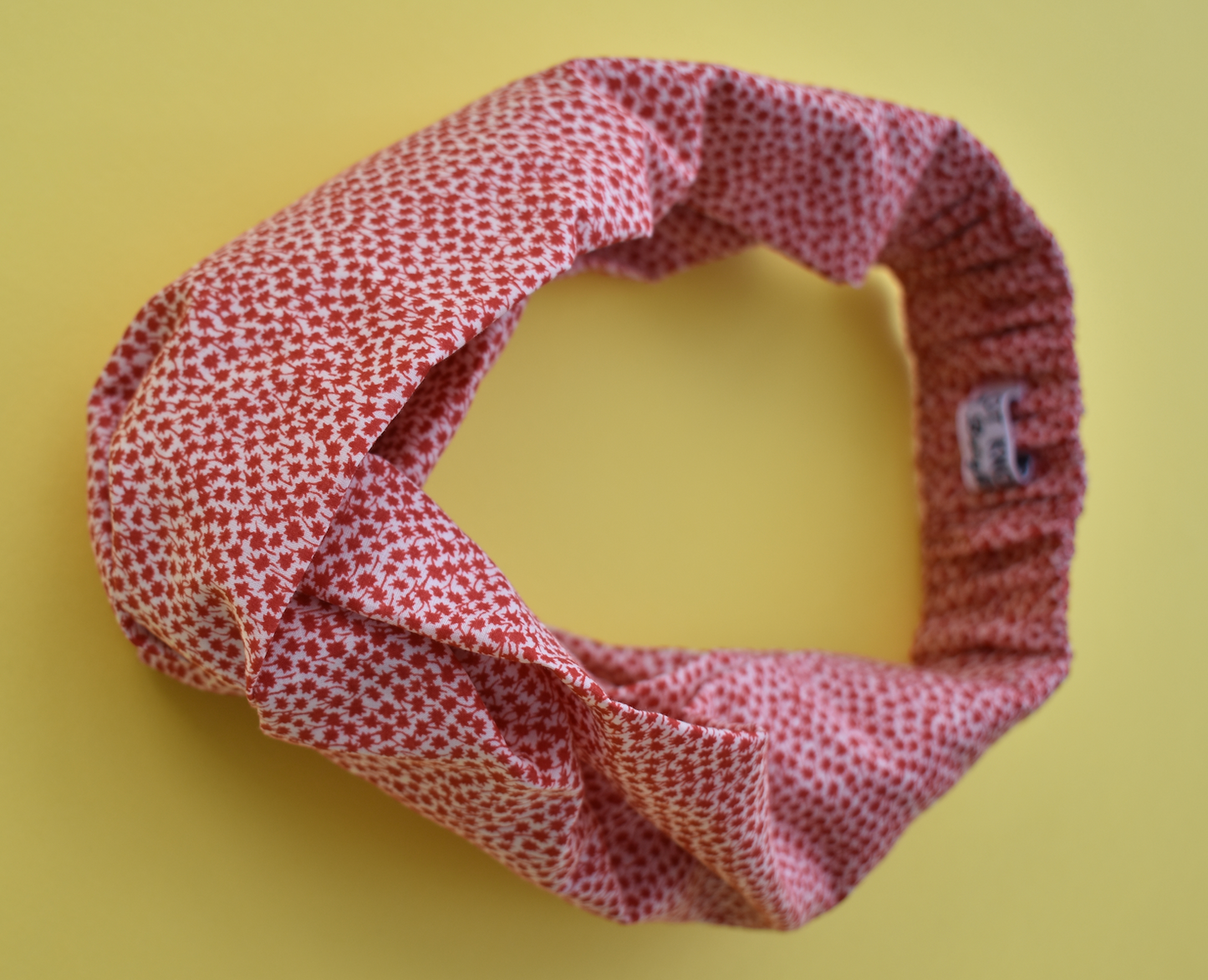 Red and White Floral Twisted Turban hairband and neck scarf - Tot Knots of Brighton