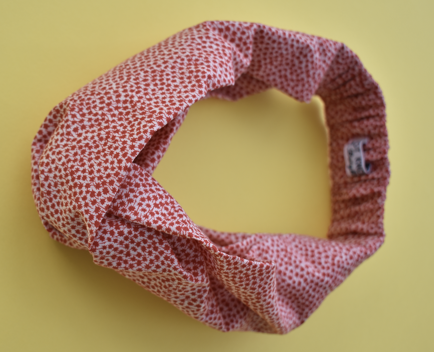 Red and White Floral Twisted Turban hairband and neck scarf - Tot Knots of Brighton
