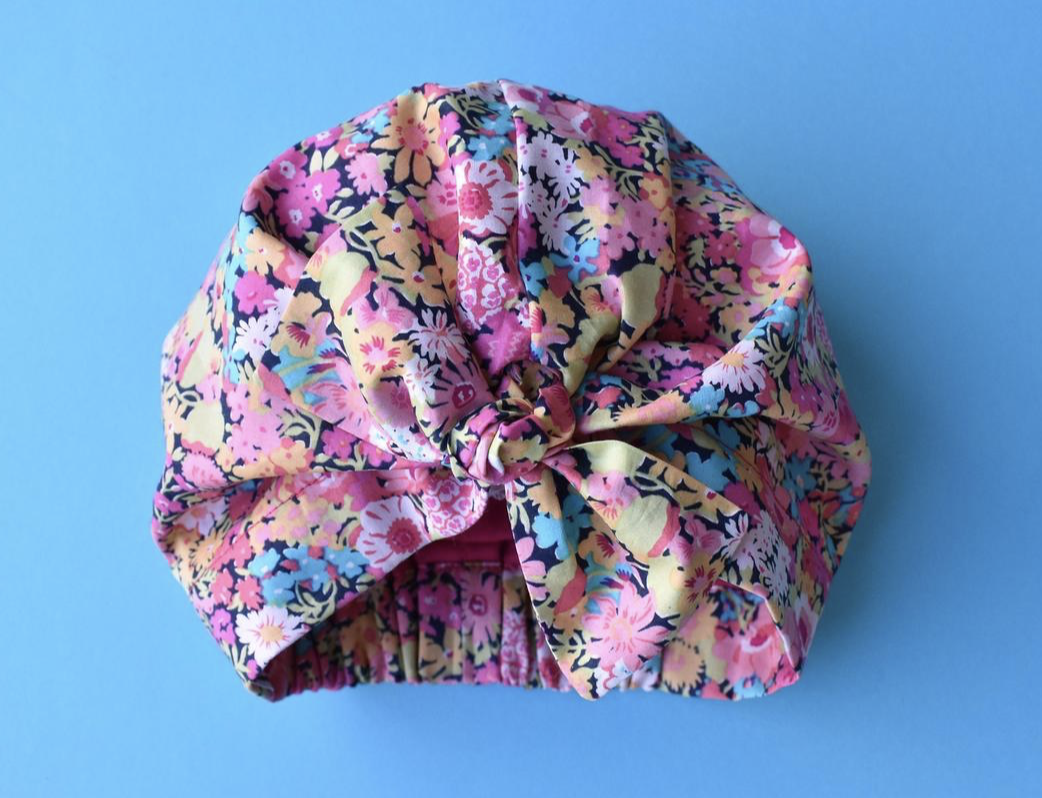 Ladies Turban Hat - Liberty of London Thorpe Bright Floral - Tot Knots of Brighton